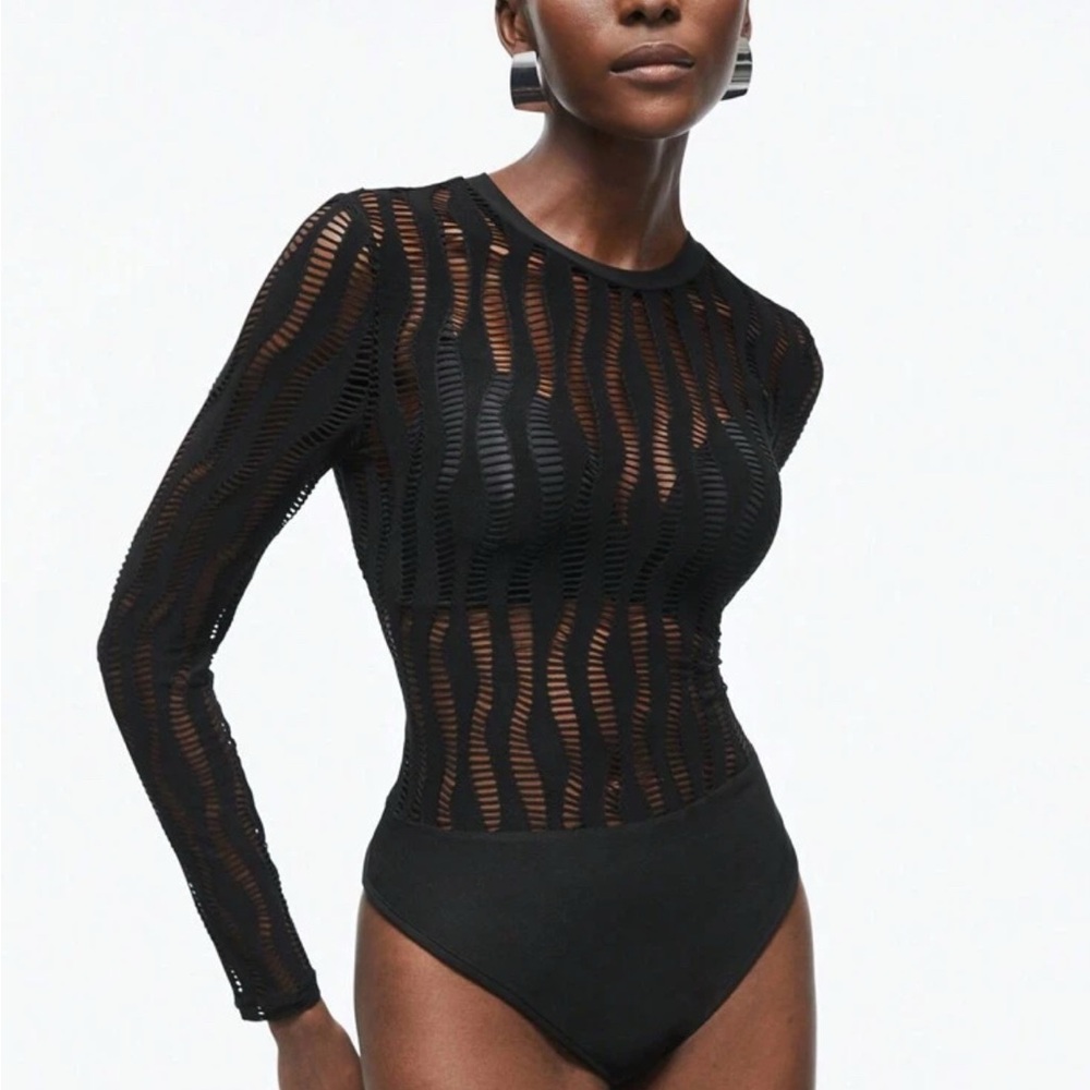 Black Long Sleeve Bodysuit